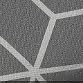 Modern Gray Decorative Pillow With Geometric Hexagon Pattern For Home Decor