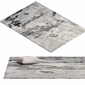 Modern abstract art carpet 3d model