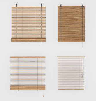 New Chinese-style Venetian Blinds 3d model