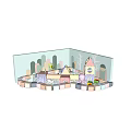 Colorful Soft Play Area For Toddlers With Slide Playhouse And Ball Pit