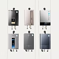Modern Electric Water Heaters Wall Mounted Design With Digital Displays And Various Colors