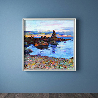 modern oil painting 3d model