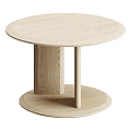 Coffee table round side table mother coffee table Poliform 3d model