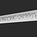 European-style Corner Pu Line Ceiling Decorative Line Yin Corner Line Villa Decoration Carved Yang Corner Line Imitation Gypsum Line 3d model