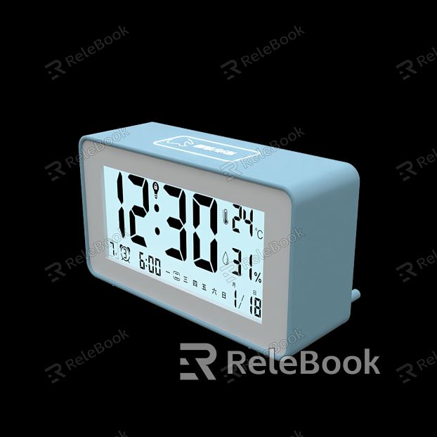 Modern alarm clock electronic alarm clock model