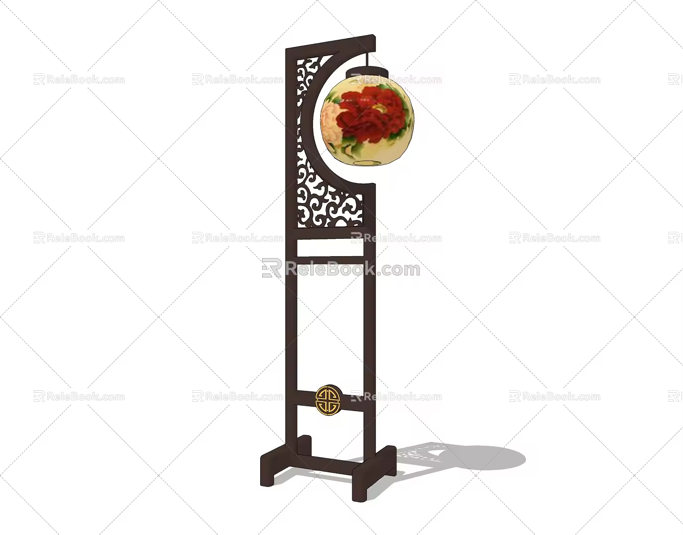 Alien floor lamp 3d model