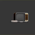 Vintage Electronic Appliances Featuring Retro TV Game Console Controllers And Cartridge