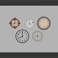 Decorative Wall Clocks As Home Furniture With Various Designs Red Black And Beige Colors