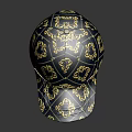 Stylish Blue Baseball Cap With White Decorative Pattern For Casual Outfits 3d model
