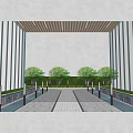 Modern landscape lamp 3d model