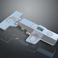 Durable Stainless Steel Hardware Hinge with Precision Mounting Holes and Shiny Surface