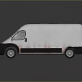 White Bus With Shattered Front Windshield Bullet Holes And Blood Stains On Body