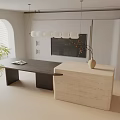 Modern table combination 3d model