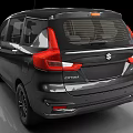 Black Suzuki Ertiga Car Front View 3d model
