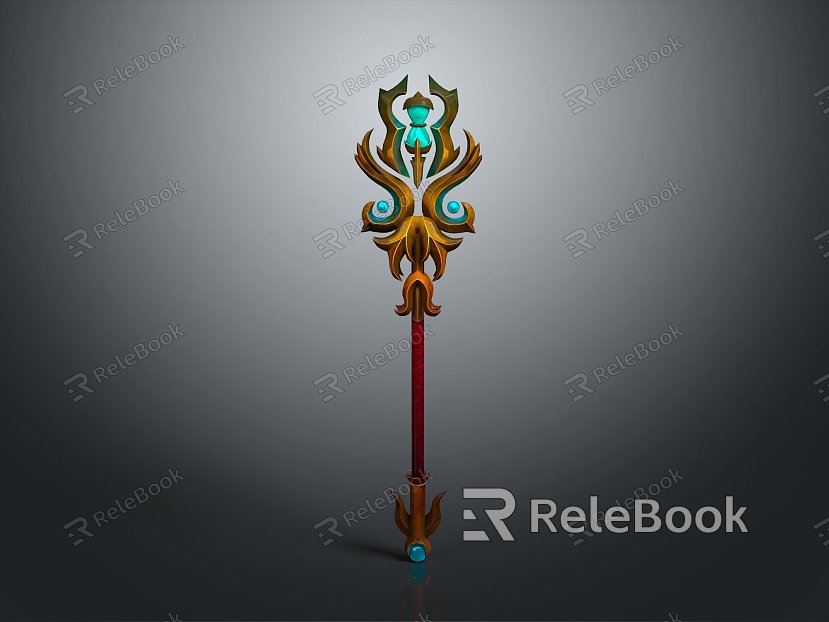 Scepter Ancient Scepter Cane Ancient Scepter Magic Scepter Metal Scepter Classical Scepter Magic Scepter model