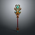 Scepter Ancient Scepter Cane Ancient Scepter Magic Scepter Metal Scepter Classical Scepter Magic Scepter 3d model