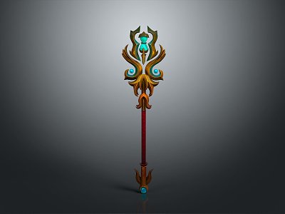 Scepter Ancient Scepter Cane Ancient Scepter Magic Scepter Metal Scepter Classical Scepter Magic Scepter 3d model