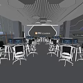 Modern Classroom Recording and Broadcasting Classroom 3d model