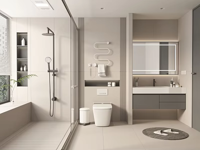 Modern toilet 3d model