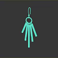 Practical Silver Keychain Featuring Multiple Metal Keys Hanging On Sturdy Hook