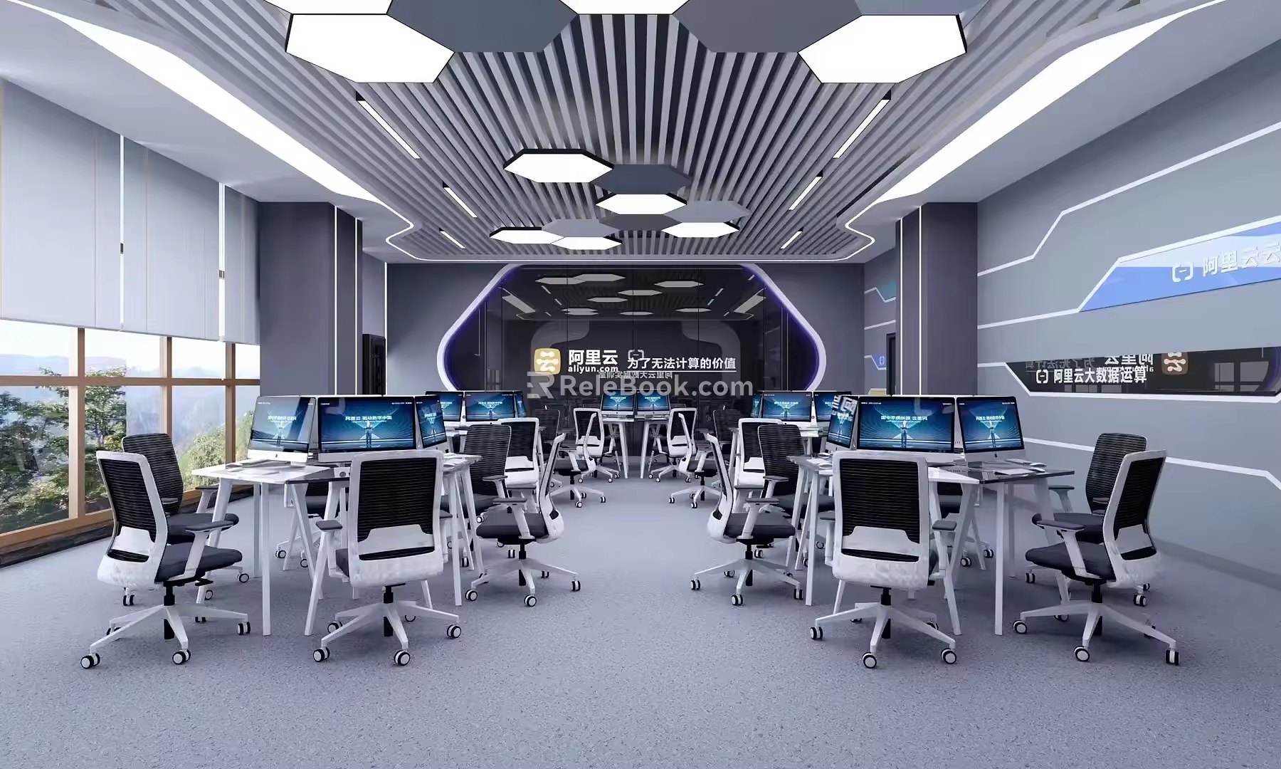 Modern Classroom Recording and Broadcasting Classroom 3d model