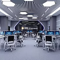 Modern Classroom Recording and Broadcasting Classroom 3d model
