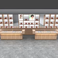 Log Glasses Display Cabinet 3d model