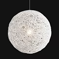 Unique Spherical Pendant Lights with Woven Texture and Illuminated Design for Modern Interior Spaces