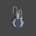 R4H Grenade Grey And Silver Military Explosive Device With Metal Safety Lever And Textured Surface