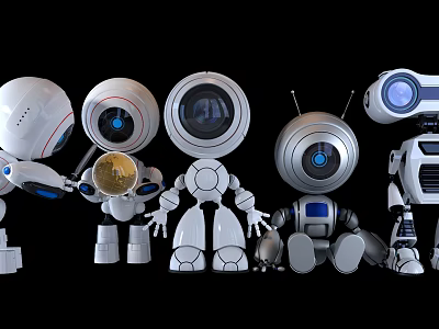 Modern Robot Technology Robot Toy Ornaments 3d model