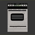Modern Kitchen Appliance Gas Stove With Oven Digital Display And Multiple Burners
