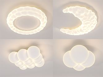 Modern ceiling lamp cloud ceiling lamp 3d model