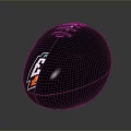 Black Rugby Ball With LEF Logo In Orange Green And White Design