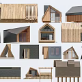 Various Boutique Guesthouse Architecture Designs Featuring Triangular Roofs Wooden Facades And Modern Windows