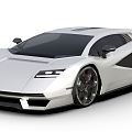 Modern sports car sports car Lamborghini 3d model