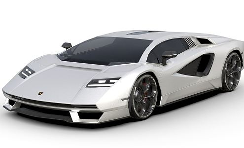 Modern sports car sports car Lamborghini 3d model