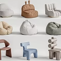 Various Styles And Colors Of Modern Bean Bag Chairs For Home Decor