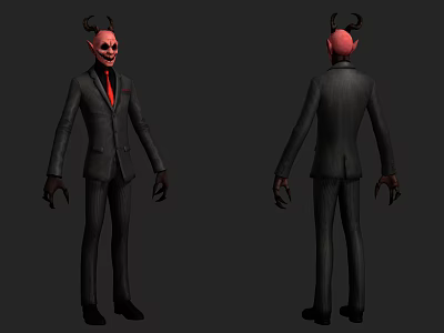 Modern Game Role Game Demon 3d model Modern Game Role Game Demon 3d model
