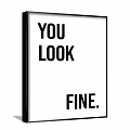 Black And White Wall Art Featuring This Must Be The Place Text
