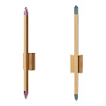 Minimalist Wooden Wall Lamp With Simple Structure And Natural Color For Home Interior