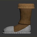 Modern Boots Medium Boots 3d model