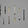 Classical hardware handle 3d model