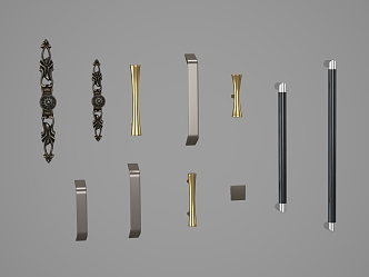 Classical hardware handle 3d model