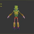 Robot Assistant Small Robot Butler Robot Butler Figure Game Figure 3d model