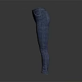 Blue High Waist Slim Fit Denim Jeans With Classic Pockets And Button Design