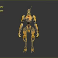 Robot Assistant Small Robot Butler Robot Butler Figure Game Figure 3d model