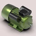 Industrial Electric Motor Exploded View Showing Mechanical Components And Technical Structure Details 3d model