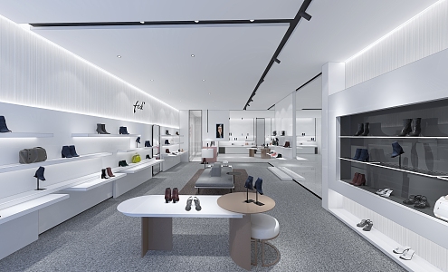 Modern Shoe Store Shoe Store Shoe Showroom 3d model