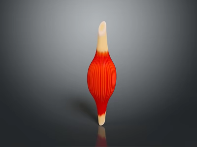 Medical Device Model With Red And Off White Muscle Fiber Like Structure 3d model