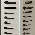 Various Black Door Handles With Different Modern Design Styles Displayed Together